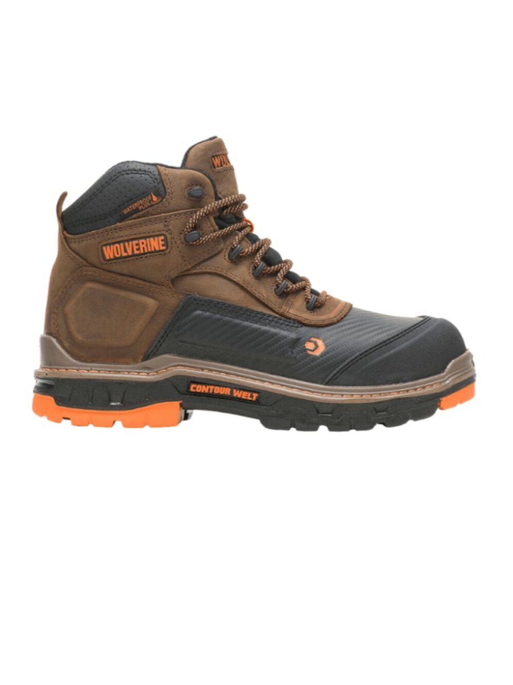 Wolverine Men's Overpass Brown Leather CarbonMAX 6" Boot Boot W10717